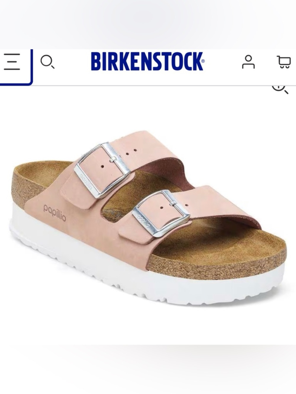 Birkenstock Papillio Arizona
Flex Platform Sandals Soft Pink
Size 11.5